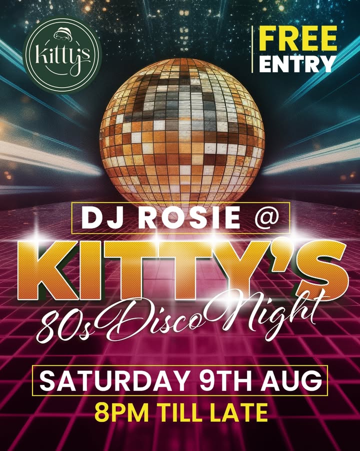 Featured image for “Girls Who Brunch & 80s Disco Night at Kitty’s Bar”
